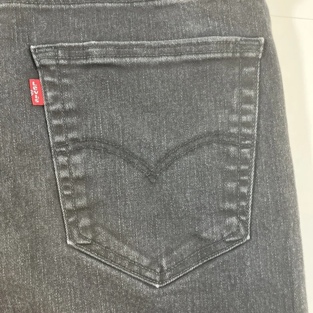 Levi's 527 Jeans Mens 36x34 Black Slim Bootcut Stretch Denim